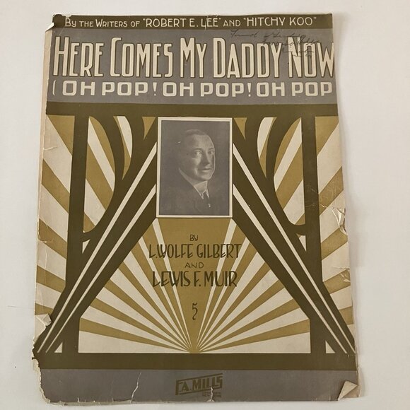 1910s Vintage Sheet Music All Alone - He May Be Old, But He’s Got Young Ideas - Picture 2 of 16